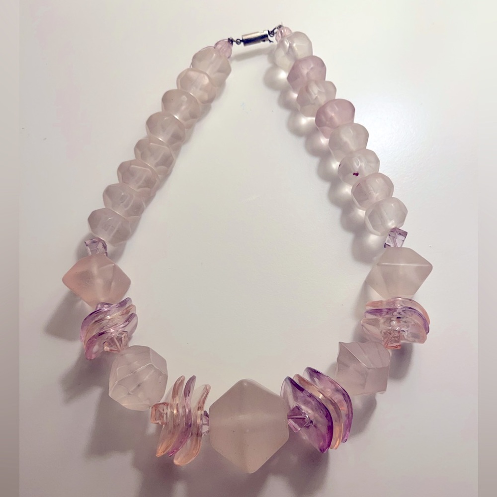 Elegant purple necklace